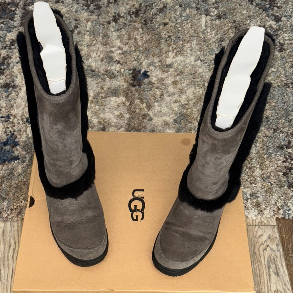 UGG Women's Gray Suede Boots
